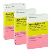 Zymafluor D 500 婴幼儿维生素D 90粒*3盒 13.99欧元约￥109
