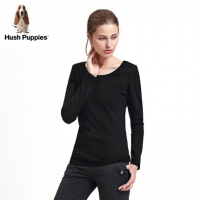 暇步士（Hush Puppies）  女款圆领修身打底衫 多色