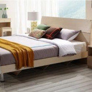 QuanU 全友 106302 现代简约卧室家具组合套装（1.8m床+2个床头柜+床垫）
