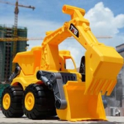 乐吉儿 耐摔工程玩具车 17cm
