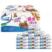 Kleenex 舒洁 小熊印花抽纸 120抽*16包  *5件