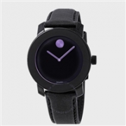 额外立减$40！Movado 摩凡陀 Bold 系列 黑紫配色圆盘女士时尚腕表 3600528