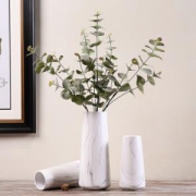 Hoatai Ceramic 华达泰陶瓷 花瓶摆件 石纹直筒款（单花瓶）大号