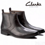 码全，Clarks 其乐 Tilden 男士真皮拉链短靴 Prime会员免费直邮含税