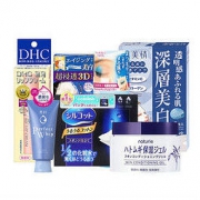 日本个护套装（面膜*2+唇膏+化妆棉+洁面+卸妆液+面霜） 4335日元约?270含税包邮