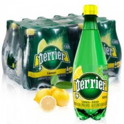 perrier 巴黎水 气泡矿泉水 柠檬味 500ml*24瓶 *3件