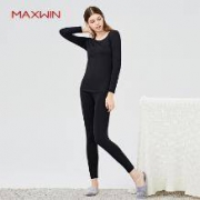 MAXWIN 马威 女士咖啡碳保暖内衣套装