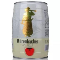 Wurenbacher 瓦伦丁 小麦啤酒  5L 单桶 *2件 +凑单品
