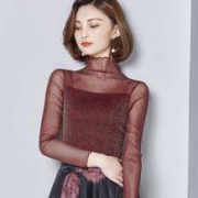 inxy 莹熙 蕾丝网打底衫 M-XL