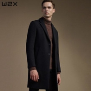 12日0点：w2x 男士 56%羊毛 中长款 毛呢大衣