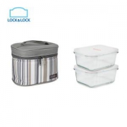 LOCK&LOCK 乐扣乐扣   玻璃保鲜盒两件套 740ml*2个装