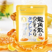 新版龙角散 蜂蜜柠檬润喉片 烟民福音 4袋 不含蔗糖 容量加倍