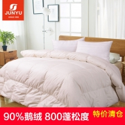 君羽 800蓬90%灰鹅绒 羽绒被2.2*2.4m/充绒1500g