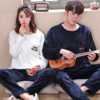 muzihome 男女情侣款保暖加厚家居服 69元包邮（需用券）