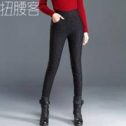 扭腰客 女士高腰加厚羽绒裤