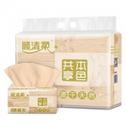顺清柔 本色抽纸 3层 120抽*6包 *12件