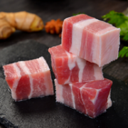 金锣 猪带皮五花肉块 500g*12件
