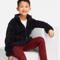 UNIQLO 优衣库 408638 儿童长绒摇粒绒外套
