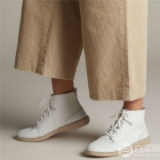 限39.5码，Clarks 其乐 Hale Rise 女士牛皮高帮休闲鞋 Prime会员免费直邮含税