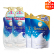 2件 日本 Cow 牛牌 牛乳石碱 浓密泡沫沐浴露套装（550ml*2瓶+补430ml*2袋）