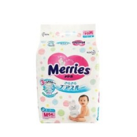 Kao 花王 Merries 妙而舒 婴儿纸尿裤 M64片 *4件