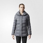 双12预告：adidas 阿迪达斯 NUVIC SHAWL BQ8791 女款运动羽绒夹克 439元包邮（需用券）