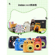 12日0点、双12预告： FUJIFILM 富士 instax mini8 熊本熊 拍立得相机 369元包邮