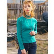 裂帛 女士修身显瘦温柔风套头针织毛衣