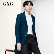 限M/L码：2件 GXG 64826304 男士羊毛混纺大衣