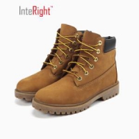 INTERIGHT 女士防水工装牛皮靴