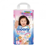 moony 尤妮佳 女婴用拉拉裤 L44片