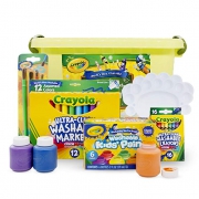 绘儿乐（Crayola）  水彩笔颜料蜡笔套组 经典可水洗 6件套