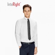 INTERIGHT 男士仿针织净色休闲衬衫