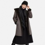 UNIQLO 优衣库 409857 女士仿皮连帽大衣