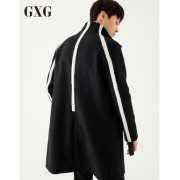 GXG 男士羊毛呢长款大衣