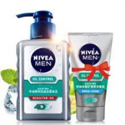 Nivea 妮维雅 男士炭泥控油洁面乳 150ml + 冰极洁面乳50ml