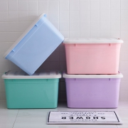妙昂 特大号居家收纳箱 80L*三个装
