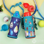 18年新品，Tiger 虎牌 MBR-H08G 儿童型不锈钢真空保温杯800ml Prime会员免费直邮含税