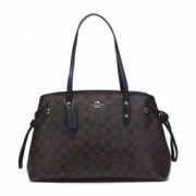 京东PLUS会员：COACH 蔻驰 奢侈品 女士深棕色PVC手提单肩包 F57842 IMAA8 1168元包邮（1件8折）