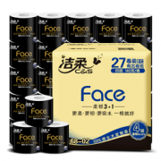 C&S 洁柔 face系列 卷纸 4层140g*27卷  56.9元，可低至37.9元/件~