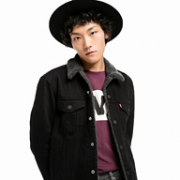 Levi's 李维斯 男士 仿羊羔绒 牛仔夹克