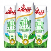 Anchor 安佳 轻欣 脱脂牛奶 250ml*24盒 *3件