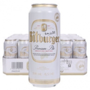 京东PLUS会员：Bitburger 碧特博格 啤酒 500ml*24听 整箱装*2件 158.4元包邮（2件8折，合79.2元/件）