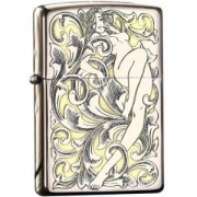 ZIPPO 之宝 防风煤油打火机 双面唐草仙子