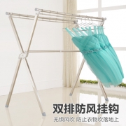 佳运来 X型 免安装防风晒衣架 承重150斤 阳台必备