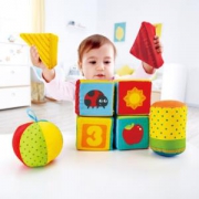 Hape 婴幼儿布艺触感软积木 *2件