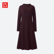 优衣库 UNIQLO 女士羊毛混纺长袖连衣裙