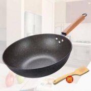 完美太太 麦饭石炒锅 30cm 无盖款