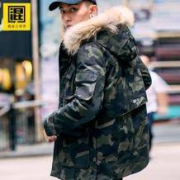 混合二次方 男士工装迷彩棉服