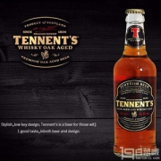 英国进口 Tennent 替牌 威士忌橡木啤酒 组合装330ml*6瓶